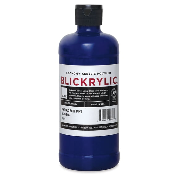 Blickrylic Student Acrylics - Phthalo Blue, Pint