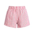 thumbnail image 5 of Striped Running Shorts Womens High Waist Ladies Summer Workout Sports Gym Shorts for Women with Pockets Red XXXL, 5 of 6