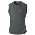 thumbnail image 2 of Domuza Tank Top for Men Classic Quick-Dry Sleeveless Vest Tops Summer Breathable Casual Tshirt Workout Muscle Gym Tanks Dark Gray M, 2 of 6