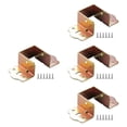 thumbnail image 2 of Tornillo de riel de cama 4x Tornillo incluido soporte de soporte de cama de forma U de metal para conectarse a madera, cabeceras y tableros de pie 40 mm, 2 of 9