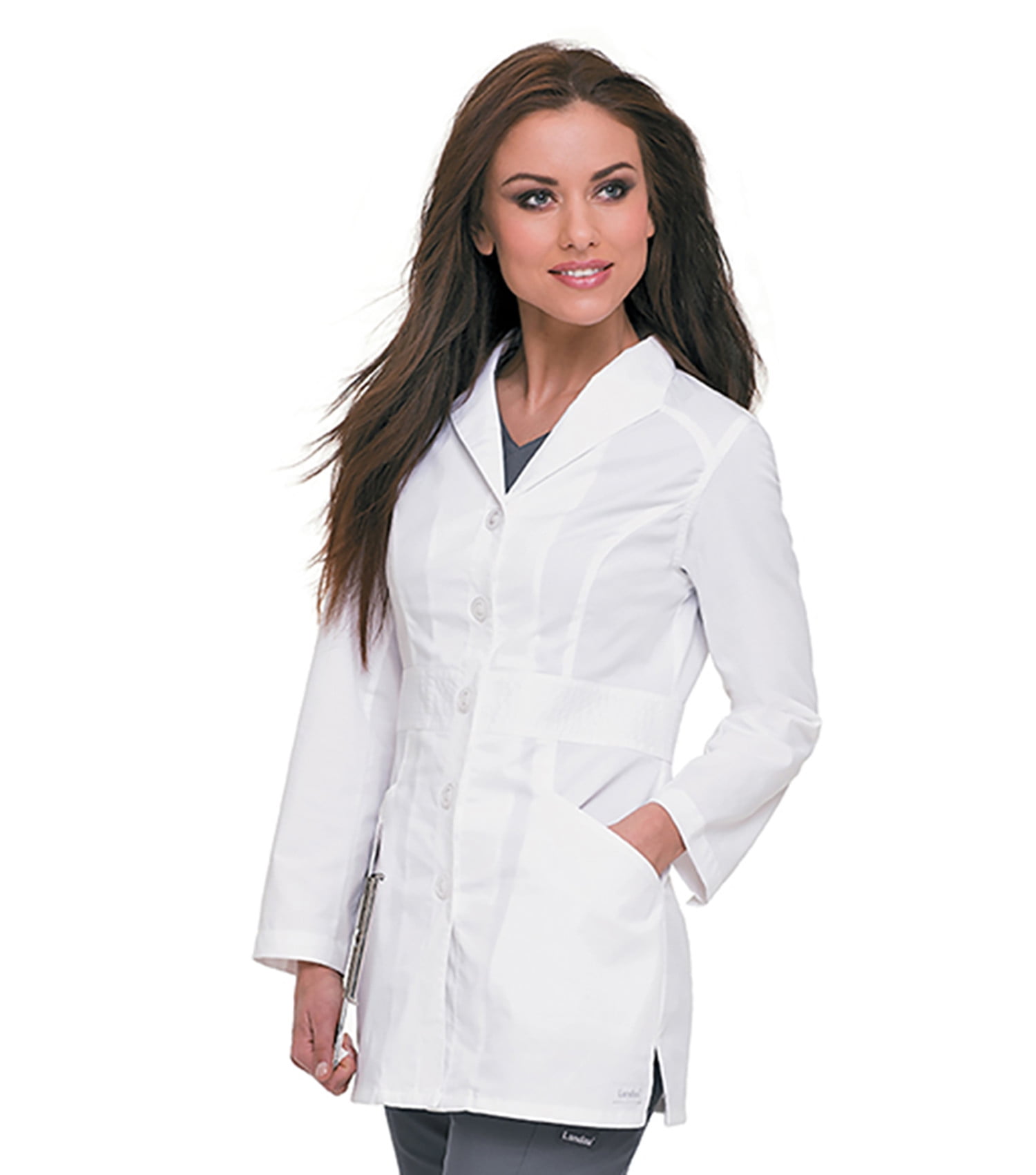 Landau Landau Women's Essential Lab Coats Modern Tailored Fit