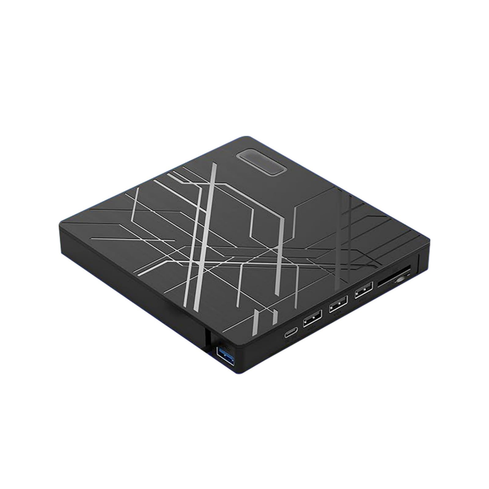 External Disc Drive With USB3.0 Type C Double Port Highly Speed Burning Brushed Texture For Computer Data Management