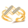 thumbnail image 2 of Minnieouse Anillo abierto para mujer ajustable elegante Vintage joyería de mano Oficina hija regalo personalizado accesorios de disfraz oro Gold 20piezas, 2 of 5