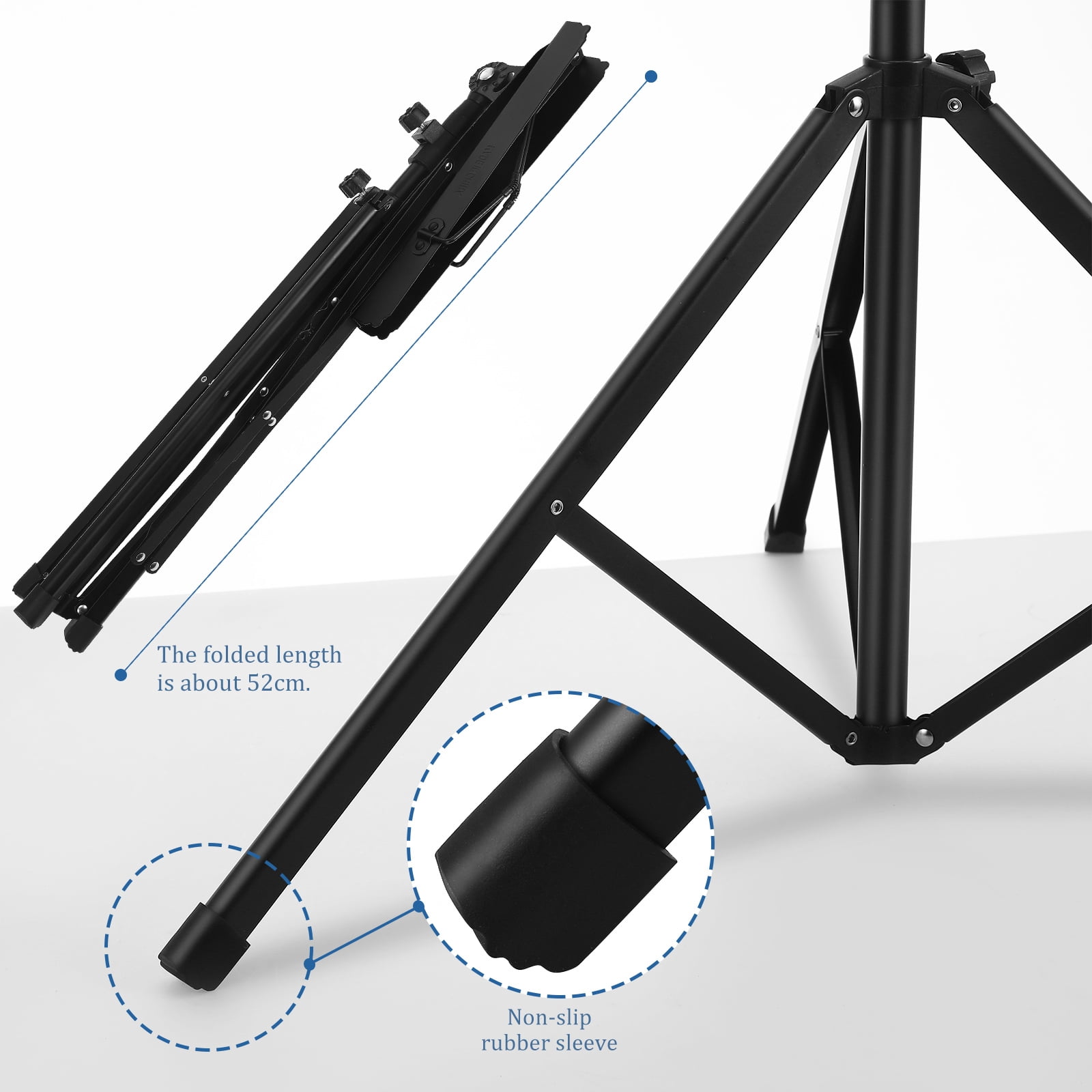 OULII Lightweight Music Stand Black 1 Set For Musicians
