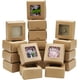 thumbnail image 1 of 20 cajas de cartón kraft marrón con ventana transparente, de 8 x 8 x 4 cm (3,15 x 3,15 x 1,57 pulgadas). Cajas de regalo cuadradas de cartón kraft para bodas, fiestas y joyería., 1 of 9