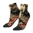 thumbnail image 3 of Salouo Gothic Eastern Floral Skull Pattern Unisex Middle Tube Socks,Middle-Finger Knee High Socks Over The Calf Tube Stocking Crew Stockings for Women and Men Tube Socks, 3 of 8