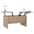 thumbnail image 2 of vidaXL Coffee Table Sonoma Oak 80x50x42.5 cm Engineered Wood, 2 of 5