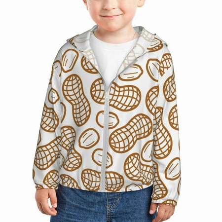 

Ocsxa Peanuts7 Print Kids Active Zipper Sun Protection Jacket Boys Girls Hooded Cooling Shirt-18 Months