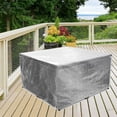 thumbnail image 4 of Feimier PE Transparent Dining Table Protective Cover Square Table Cover Furniture Cover, 4 of 7