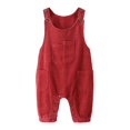 thumbnail image 4 of Overalls for Boys Wide-Leg Corduroy Overalls Sleeveless Jumpsuit 18-24 Months Toddler Girl Clothes, 4 of 9