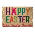 thumbnail image 2 of Happy Easter Door Mat 16 X 24 Inch Easter Bunny Doormat Indoor Outdoor Entrance Floor Rug Non Slip Spring Easter Decor Low Profile Welcome Mats Welcome Easter Rabbits Elegant Decorative Doormat, 2 of 9