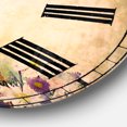 thumbnail image 3 of Designart 'Soft Flowers in Spring Background' Traditional Wall Clock, 3 of 4
