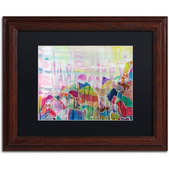 Trademark Fine Art "Chakragill" Canvas Art by Lauren Moss Black Matte, Wood Frame