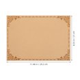 thumbnail image 2 of OULII 10 Pcs Certificats Vierges Certificats de Récompense Papier Brun Usage Domestique Bureau, 2 of 8