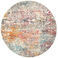 thumbnail image 3 of SAFAVIEH Madison Kebo Abstract Area Rug, Grey/Pink, 11' x 11' Round - Large - Modern Design, Grey & Pink, Ideal for Living Room, Bedroom, Dining Space, 3 of 11