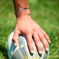 thumbnail image 4 of Pulsera de rugby ajustable con charm de rugby, pulsera de aleación para niños, niñas y jóvenes, regalo, pulsera deportiva de rugby tejida a mano, popular para fiestas y equipos, 4 of 5