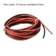 thumbnail image 3 of Cable de silicona de 20 AWG alambre eléctrico de 10 pies de cable de cobre trenzado negro y rojo, 3 of 5