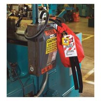 Master Lock Lckout Cinch Sack Cover,Red,1/4 In. Dia. 453XL