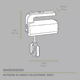 thumbnail image 2 of "Avera Batidora Manual Electrica 5 Velocidades 300 W Ba02 Color Gris plata ", 2 of 5
