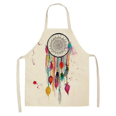 

MIARHB Wind Catcher Net Apron Art Spring Tropical Nature Theme Neutral Kitchen Apron Hanging Neck For Cooking Gardening Adult Apron