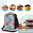 thumbnail image 4 of Balery blue pink colorful cracked texture Caja de Almuerzo y Bolsa de Almuerzo para Hombres y Mujeres, Bolsa de Almuerzo Reutilizable con Gran Capacidad, Bolsa de Almuerzo Aislada, 4 of 7
