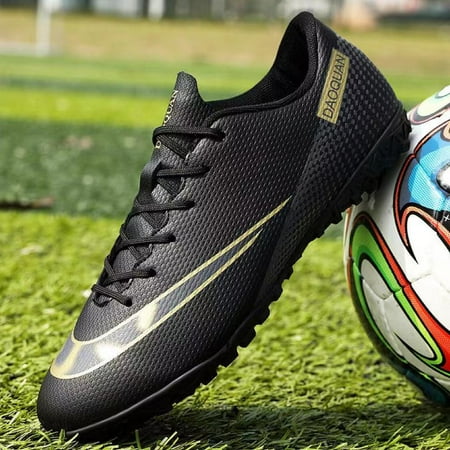 

Men s Professional Soccer Shoes Non-slip Cleats Football Sneakers For Outdoor Competition Training Super Foot Bowl Black
