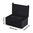 thumbnail image 3 of Btomtd Rectangle Multifuctional Tissue Box Cover with Filp Lid Tissue Box Holder for Bathroom Kitchen Bedroom Countertops, Black, 3 of 6