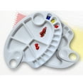 thumbnail image 2 of Luxshiny Color Mixing Pigment Plate White Plastic for Palette 2Pcs, 2 of 8
