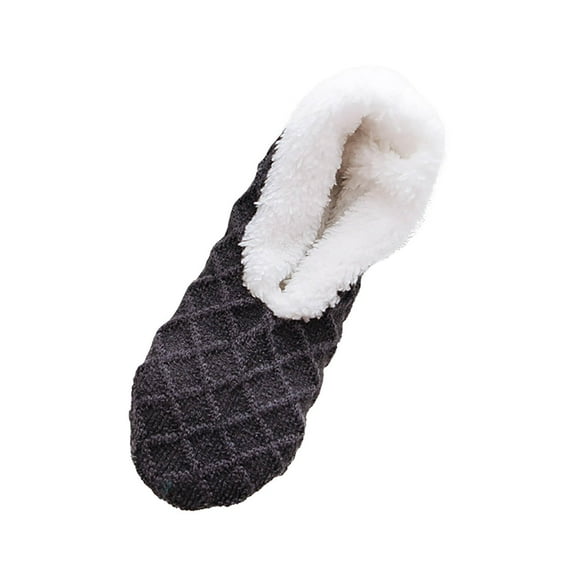 qolati Fleece Lined Slippers for Women Fuzzy Soft Sole Indoor House Slippers with Non Slip Bottoms for Winter Cozy Christmas Gift