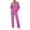 Hot Pink, variant on 2 Piece Sets for Women Going Out Fashion Button Long Sleeve Hooded Top Wide Leg Pants Suit Soft Stretchy Ribbed Knit Loungewear Set Versatile Solid Color Daily Wear Suit Set 3XL