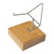 thumbnail image 4 of Caballete de exhibición con brazo de metal, base de madera, pedestal, decoración del hogar, exhibición de rocas Estilo C, 4 of 9