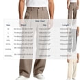 thumbnail image 3 of YHAJDS Mens Golf Pants Wide Leg Relaxed Mid Rise Draped Commute Comfortable Soft Breathable Stretch Lightweight Trousers, 3 of 8