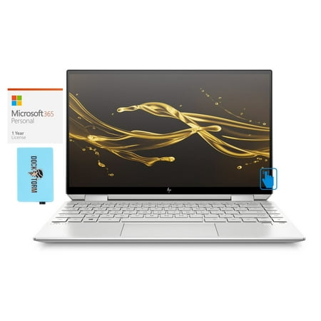 HP Spectre x360-13 Home & Entertainment 2-in-1 Laptop (Intel i7-1165G7 4-Core, 13.3" 60Hz Touch Full HD (1920x1080), Intel Iris Xe, 16GB RAM, Win 10 Home) with Microsoft 365 Personal , Hub