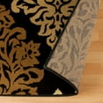 thumbnail image 4 of Impressions Caldwell Damask Floral Modern & Contemporary Area Rug, Black, 4 of 4