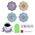 thumbnail image 1 of Posavasos Diamond Crafts 4/6/8/10/12 Piezas Con Soporte Cabeza Bicho Mariposa, 1 of 8
