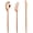 Rose Gold, variant on 150PCS Gold Plastic Silverware Disposable - Heavy Duty Gold Plastic Cutlery - Gold Plastic Utensils Set Include 50 Knives,50 Forks,50 Spoons for Party&Wedding