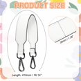thumbnail image 2 of Correa de bolso de cuero de 16 pulgadas Uxcell, correa corta de bolso de cuero de patrón liso de reemplazo con hebilla negra para mujeres, bolsos de mano, bolsos de hombro, blanco, 2 of 6