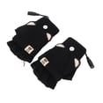 thumbnail image 3 of Guantes Sin Dedos De Calefacción, Manopla De Calefacción USB Suave, Lavable, Portátil, A La Moda, Encantadora Para Mujeres Para Trabajo De Oficina ANGGREK Negro, 3 of 8