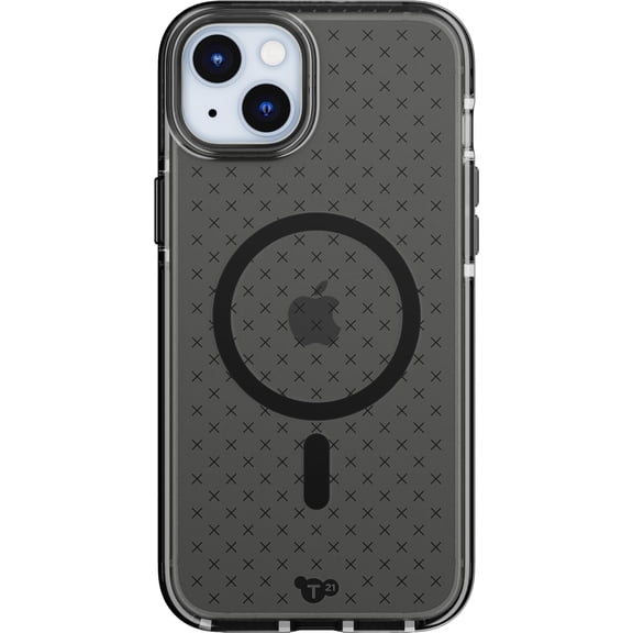 (Open Box) Tech21 Evo Check MagSafe Case iPhone 15 Plus - Smokey/Black
