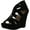 Black, variant on Lindy 03 Strappy Open Toe Platform Wedge, Black, 10