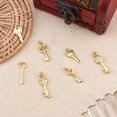 thumbnail image 4 of 20 piezas de 5 estilos de dijes de llave chapados en oro de 18 quilates, juego de dijes, colgantes, suministros para manualidades, pulseras, bisutería y más., 4 of 7