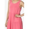 thumbnail image 5 of TheMogan Women's S~3X Sleeveless Scoop Neck Tiered Jersey Relaxed Fit Long Maxi Dress, 5 of 6