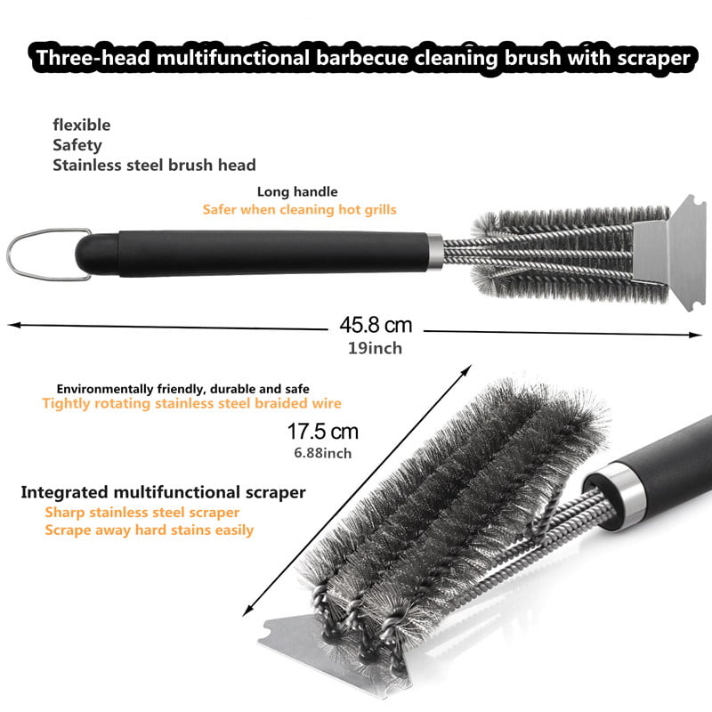 8 Inch BBQ Wire Grill Brush 