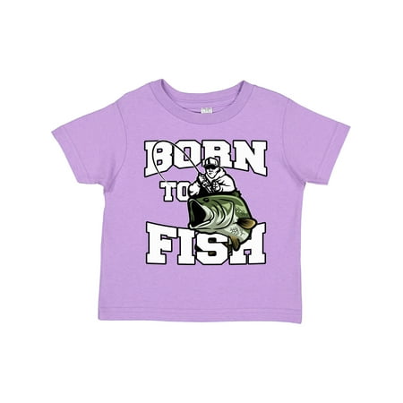 

Inktastic Born to Fish Gift Toddler Boy or Toddler Girl T-Shirt