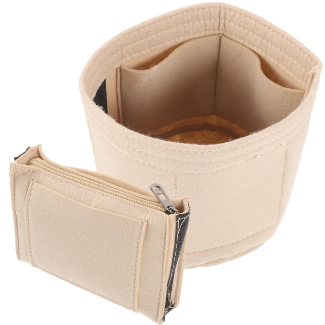FENGGUIQU Organizador Para De Mano En Beige Con Compartimentos Para Artículos Personales