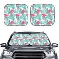 thumbnail image 2 of Saiise Flamingo for Foldable Car Sun Shades (2-Pack) Offer Sun Protection with an Easy-fold Design for Convenient Windshield Shading-Small, 2 of 6