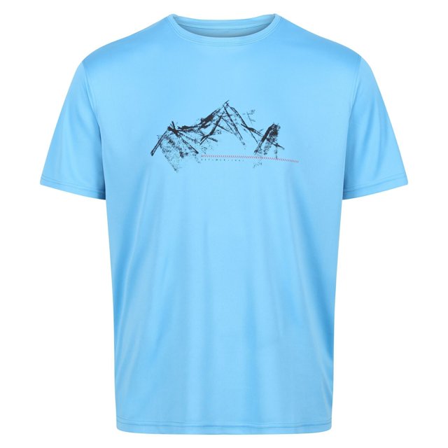 Regatta - Camiseta Fingal VI Montaña para Hombre (Azul Cielo)