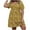 Yellow, variant on Nmnitkp Summer Dresses for Women 2025 Fashion Casual Comfort floral dress Short Sleeve V-Neck Dress