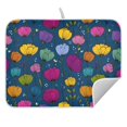 thumbnail image 5 of Ryvnso Art Tulip Flowers Dish Drying Mat for Kitchen Countertop 16x18 Small Dish Pad Drainer Rack Dish Sink Mats, 5 of 7