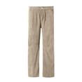thumbnail image 3 of Trendy Women's Corduroy Jeans Cropped Wide Leg Mid-Rise Elastic Waist Fall Pants, 3 of 9